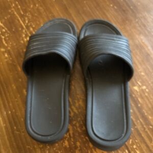 Active USA Black Slide Sandals